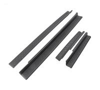 Chcuuk1 Auto Door Entry Guards Sill Scuff Cover Panel Step Protector Door Entry Sill Scuff Guards W/self-adhesive tape 4pcs Black for Wrangler 4 door 2007-2017