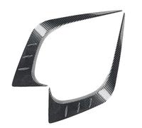 Chcuuk1 Auto Front Fog Light Lamp Cover Eyebrow Cover Carbon Fiber Black Bezel Light Cover Len Decoration Trim for Civic 11th Gen 2022-2023