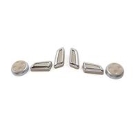 Chcuuk1 Car Interior Seat Adjustment Switch Cover, 6PCS Front Driver Passenger Side Seat Adjustment Knob Button Switch Cover Trim Panel for A3 A4 A5 A6 A7 A8 Q3 Q5 2013-2016(Beige)