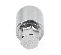 Chcuuk1 Car Locking Scoket Adaptor Wheel Nut Screw Lug Removal Key Tool 801 1pc for Renegade Wrangler Cherokee for Journey 2016-2020 Metal Slive