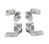 Chcuuk1 Chrome Front Relocation brackets, Motorcycle Driver Floorboard Extension Spacers, Floorboard Extension parts For 97-'16 Electra Glides, For Road Glides, For Road Kings, Street Glides
