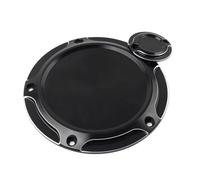 Chcuuk1 Derby Timing Timer Cover Cap Black & White Aluminum for Street Glides Trikes For Touring Electra Glides Road Glides Road Kings 2017+ Motorbike 2pcs