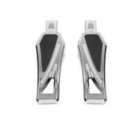 Chcuuk1 Foot Pegs Foot Peg Footboard Mini Passenger Floorboard 1 Pair for Models 18-2023 CNC Aluminum and Rubber Chrome
