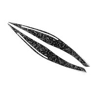 Chcuuk1 Forged Pattern Car Eyelids Stickers, Carbon Fiber Front Headlight Eyebrow Eyelid Cover Trim for 3 Series E90 E91 4 Door Sedan and Wagon, for M3 E90 Sedan 2008-2012