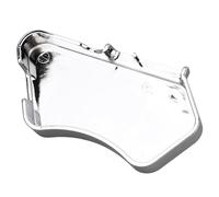 Chcuuk1 Front Motorcycle Brake Fluid Reservoirs Cap, Chrome Brake Reservoir Fluid Cover ABS Plastic for VTX1800
