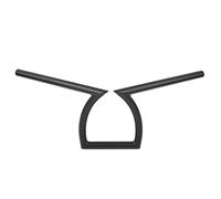 Chcuuk1 Motorbike 7/8" 22mm Handlebar Z Rise Drag Bar for Universal Aluminum Black