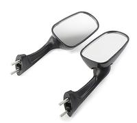 Chcuuk1 Motorcycle Handle Bar End Rearview Side Mirrors Rearview Lens Motor Parts Replacement for CBR250 MC19 MC22, CBR400 NC23 NC29, VFR400, RVF400, NSR250, Carbon Fiber Style