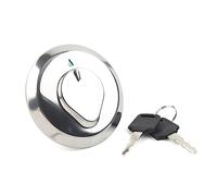 Chcuuk1 Motorcycles Gas Tank Cap Lock Cover with Keys for CB650/C/SC GL650/I CB900C/1000C CB125S/TT, Aluminum