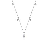 CHCWR 0.5Ct Moissanite Pendant Necklace for Women A Little Starlight Diamond Necklace Jewelry Gift