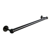 CHCWR 100cm Bath Towel Bar, Stainless Steel Matte Black Towel Holder, Wall Mounted for Bathroom Kitchen Toilet (Size : 120cm) Present