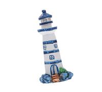 CHCWR 1pc Resin Lighthouse Ornament Lighthouse Aquarium Decor Ocean Party Supplies Lighthouse Statue Miniature Light House Small Lighthouse Figurines Nautical Wooden Seaside
