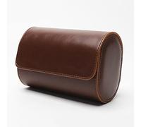 CHCWR 2 Slot Watch Roll Travel Watch Storage Box with Detachable Anti-Slide Cushion for Watch Jewelry Storage Leather Material (Color : A) (B)