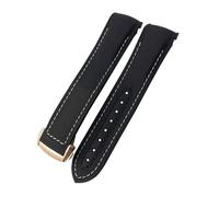 CHCWR 20mm 21mm 22mm Watch Bracelet For Omega 300 SEAMASTER 600 PLANET OCEAN Folding Buckle Strap Nylon Silicone Fluorine Rubber Watchbands