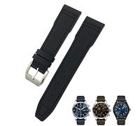 CHCWR 20mm 21mm Blue Nylon Watchband Fit For IWC Portofino Big Pilot IW3293 Mark 18 Tissot Seiko Leather Nylon Watch Strap