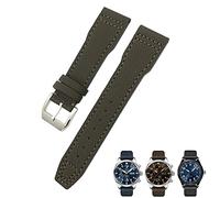 CHCWR 20mm 21mm Blue Nylon Watchband Fit For IWC Portofino Big Pilot IW3293 Mark 18 Tissot Seiko Leather Nylon Watch Strap
