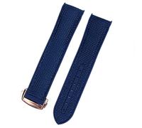 CHCWR 20mm 22mm Watch Bracelet For Omega 300 SEAMASTER 600 PLANET OCEAN Folding Buckle Silicone Nylon Strap Watch Accessories Watch Band
