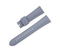 CHCWR 22mm Flat End Soft Fluororubber Watch Band For TUDOR Strap M79360.M79363 Stainless Fold Buckle Black Bay 1958 GMT 41mm Pelagos