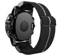 CHCWR 22mm Quick Dry Watch Band for Fenix 6 Woven Nylon Loop Elastic Strap For Fenix 6 Pro,Instinct,Fenix 5/5 Plus,Quatix 6/5