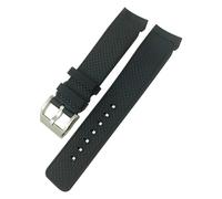 CHCWR 22mm Quick Release Rubber Watchband Fit for IWC Aquatimer Quick-Change System Bracelet Black Silicone Watch Strap Men
