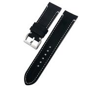 CHCWR 23mm 22mm Genuine Cowhide Watchbands For Zenith For Tudor Black Bay Bronze Handmade Brown Leather Watch Strap