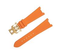 CHCWR 25-12mm FKM Fluororubber WatchBands Accessories For Strap For Nautilus Watchband 5711/5712 Original Interface Wristband