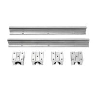 CHCWR 2pcs SBR10 linear guide 700-500mm ANY LENGTH 10mm Linear rails 4pcs SBR10UU Ball Bearing Block Router(600mm)
