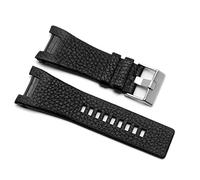 CHCWR 32 * 17mm genuine leather with stainless steel clasp watchband strap Dedicated men for Diesel DZ4246 DZ1273b Bracelet