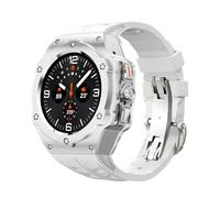 CHCWR Alloy Modification Kit For Galaxy Watch 7 Ultra 47MM Metal Case For Galaxy Watch 7 Ultra Fluororubber Strap Diy Mod Kit Watchbands