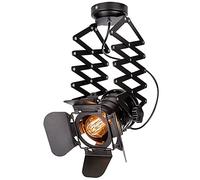 CHCWR American Industrial Four-Leaf Pendent Lamp Nordic Telescopic Iron Hanging Lamp for Restaurant Living Room Clothing Store Light Fixture Yearn for