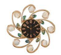 CHCWR Atmospheric Wall Clock Living Room Decorative Clock Villa Shell Entrance Wall Hanging