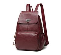 CHCWR Backpack Women's Casual Cowhide Leather Women's Bag Portable Women's Travel Student Backpack (Color : C, Size : One Size)