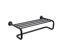 CHCWR Bathroom All Copper Black Towel Racks, Wall-Mounted Towel Rail Bathroom Accessories Towel Bar Rod Bathroom Accessories Tower Hanger The New