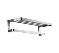 CHCWR Bathroom Double-Layer Towel Racks Bath Towel Rail Full Copper Solid Towel Stand Bath Towel Bar Bathroom Hardware Accessories Bathroom Accessories Tower Hanger The New