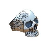 CHCWR Big Skull Ring for Men and women ~ Flowers sugar Skull Ring,