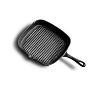 CHCWR Cast Iron Frying Pan Square Stripe Non Stick Frying Pan Single Handle One Pot Multi Purpose