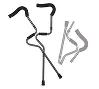 CHCWR Crutches Lightweight Foldable Underarm with Ergonomic Handgrip,Adjustable Height-S -Saluminum Walking for Men Women and Teens,Applicable Height:150-190Cm