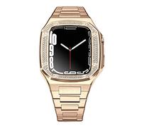 CHCWR DIY for band 8 7 6 Metal Stainless Steel 45mm 41mm Watch Rubber Band Set for 44mm Diamond Strap Modification Kit