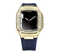 CHCWR DIY for band 8 7 6 Metal Stainless Steel 45mm 41mm Watch Rubber Band Set for 44mm Diamond Strap Modification Kit