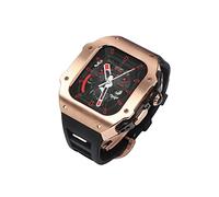 CHCWR DIY Modification Watch Band Kit，For Band Ultra 49MM Stainless Steel Case Metal Bezel，For Series Mod Kit Silicone Strap