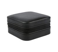 CHCWR Double-Layer Velvet Jewelry Box High Capacity Leather European Jewelry Storage Box Large Space Jewelry Holder (Color : black-JoJo's Bizarre Adventure1, Size : 10 * 10 * 5cm)