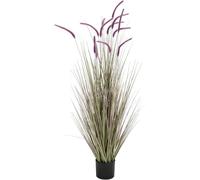 CHCWR Exotic Dried Flower Bouquet 5FT Artificial Horsetail Reed Grass, Realistic Artificial Grass Plant for Home Office Decor(Black)