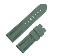 CHCWR Fluorine Rubber 22mm 24mm Watch Band Silicone Watchband For Panerai Watch Strap