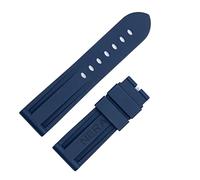 CHCWR Fluorine Rubber 22mm 24mm Watch Band Silicone Watchband For Panerai Watch Strap