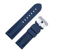 CHCWR Fluorine Rubber 22mm 24mm Watch Band Silicone Watchband For Panerai Watch Strap