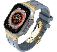 CHCWR Fluororubber Watch Band,For 40mm 41mm 44mm 45mm Ultra 49mm Series Replacement Accessories,Men Women Watch Strap Modification Kits
