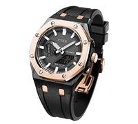 CHCWR For GA2100 GA2110 Mod Kits, Metal Watch Band Strap Bezel, Watch Modding Replacement Accessories Set Rose Gold Buckle