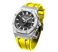 CHCWR For GA2110SU-3A Metal Watch Case Silicone Watchband 316 Stainless Steel Modified Accessories Kit