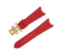 CHCWR For Strap For Nautilus Watchband 5711/5712 Original Interface Wristband Accessories FKM Fluororubber WatchBands Silver End Link