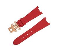 CHCWR For Strap For Nautilus Watchband 5711/5712 Original Interface Wristband Accessories FKM Fluororubber WatchBands Silver End Link