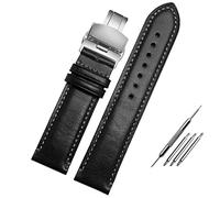 CHCWR For Substitute Citizen AT8020 JY8078 wristband genuine leather strap 23mm blue Watch Band with folding buckle bracelet